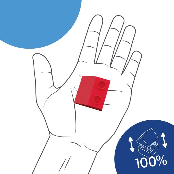 Productafbeelding Hubelino Marble Run Bouwstenen Dakpannen Set 68-delig