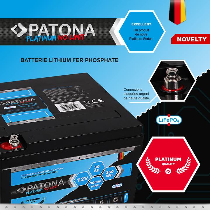 Actual product image Patona Platinum (12 V, 30 Ah)