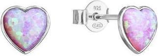 Produktbild Evolution Group Silver earrings Hearts with opals 11337.3 pink (L) (Silber)