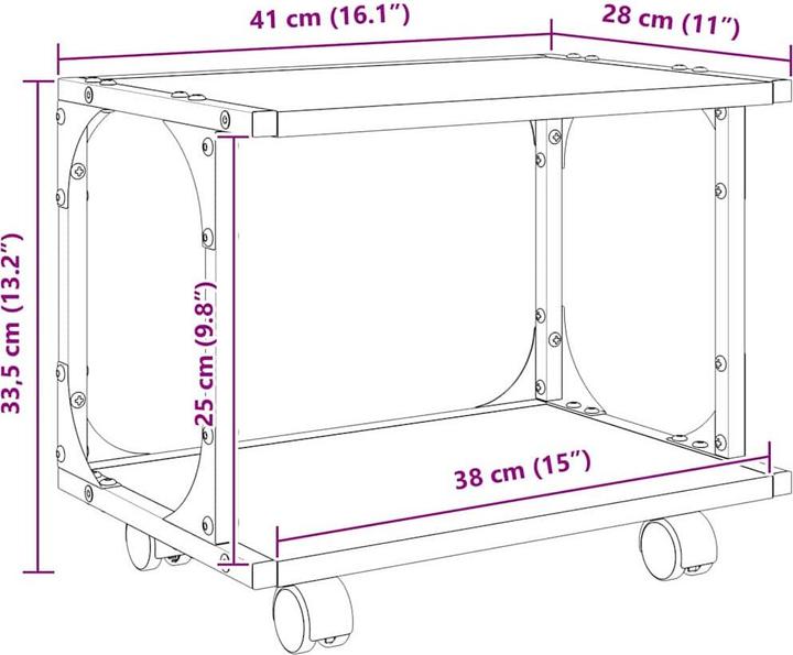 Produktbild vidaXL Druckerständer