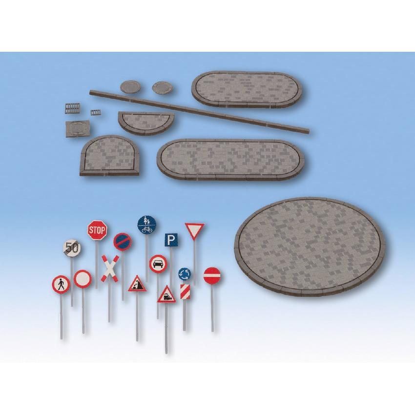 Thumbnail - Noch Strasse H0 n Deko Set