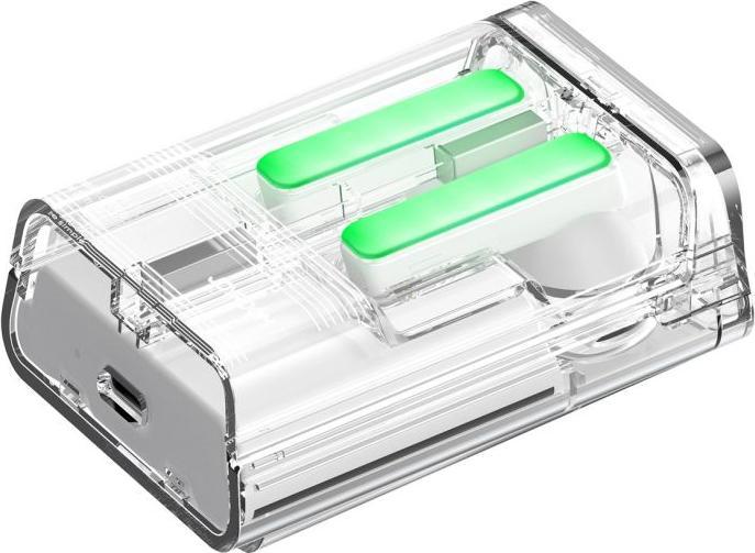 Produktbild Joyroom TWS JR-TC1 IceLens Series kabellose Kopfhörer mit LED-Leuchten – Weiss (4 h, Kabellos)