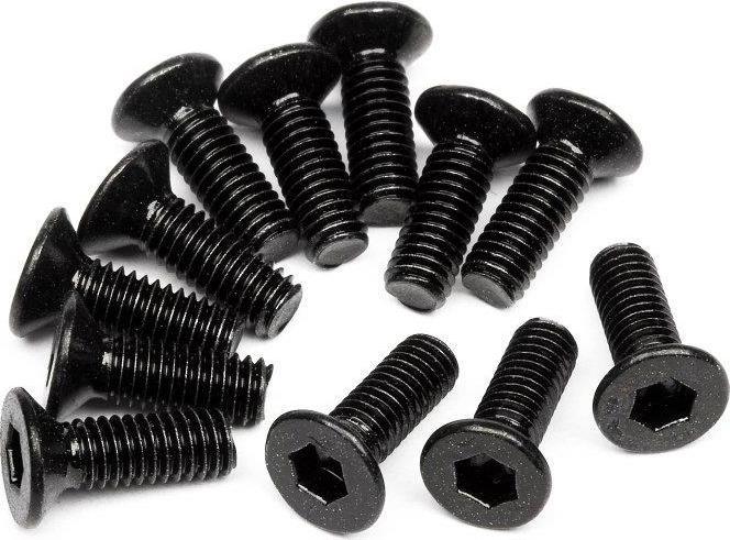 Actual product image HPI Titanium countersunk screw M2.6 X 8mm (15pcs)