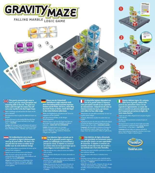 Immagine prodotto Thinkfun Labirinto di gravità (Tedesco, Francese, Italiano, Olandese, Spagnolo, Inglese)