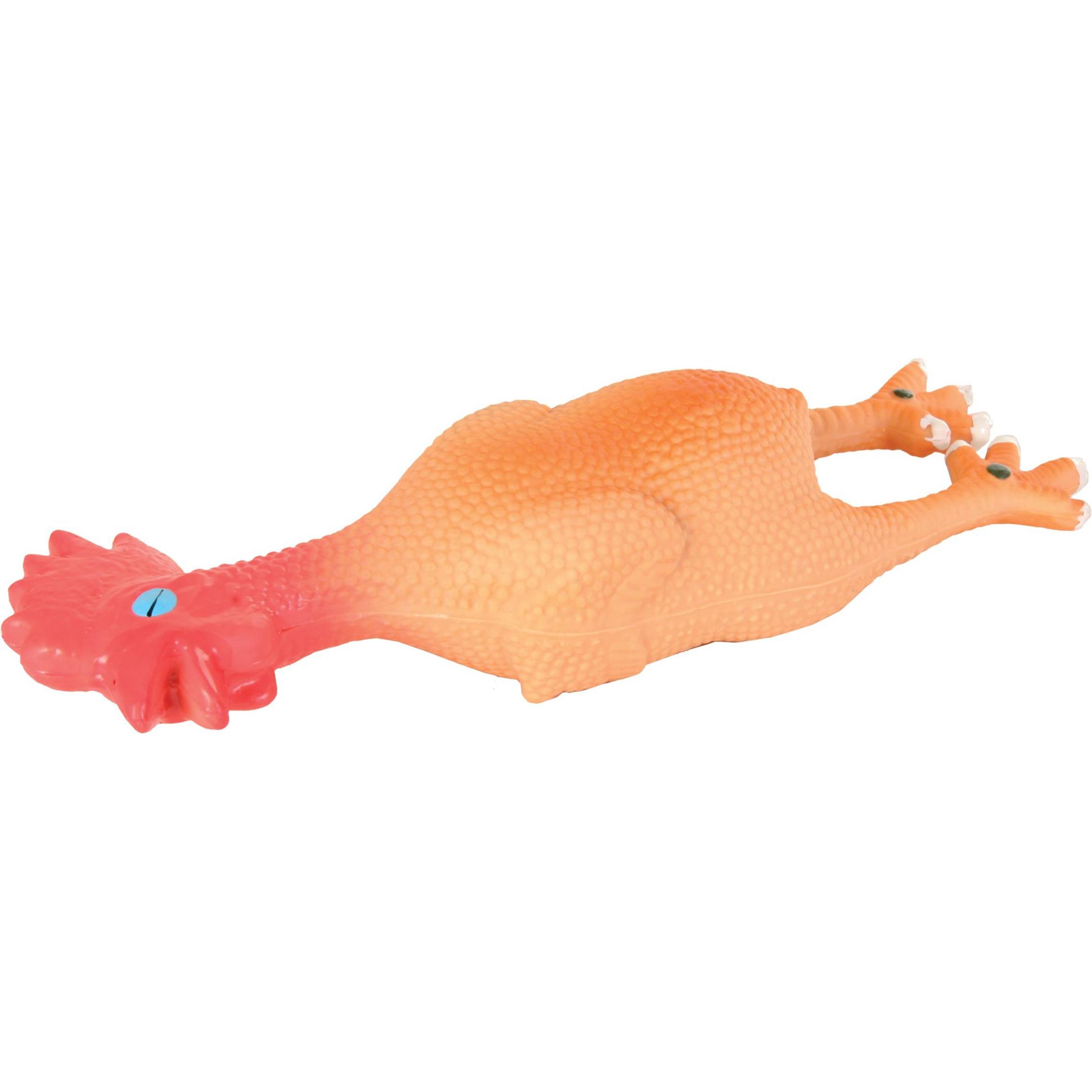Trixie Latex Huhn 23cm mit Quietscher (Hundespielzeug), Hundespielzeug