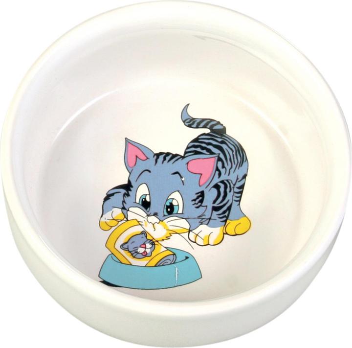 Produktbild Trixie Keramiknapf mit Motiv Katze 0.3l (20 cl)