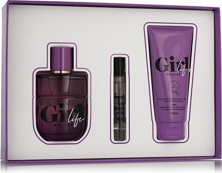Produktbild Rochas Girl Life EDP 75 ml + EDP MINI 7.5 ml + Body Balm 100 ml (woman) (Eau de Parfum, 75 ml)