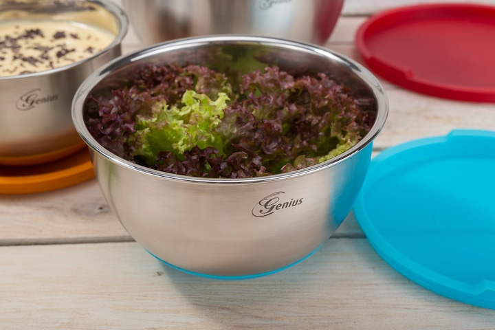 Image du produit Genius Ensemble de bols en acier inoxydable (22 cm, 3 l, 3 x)