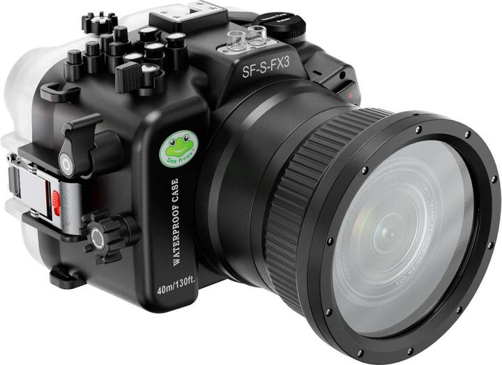 Actual product image Seafrogs Camera Waterproof Case for FX3 with FL1655 Port
