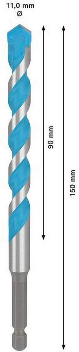 Actual product image Bosch Professional Zubehör Expert HEX-9 Multi Construction drill bit (11 mm)