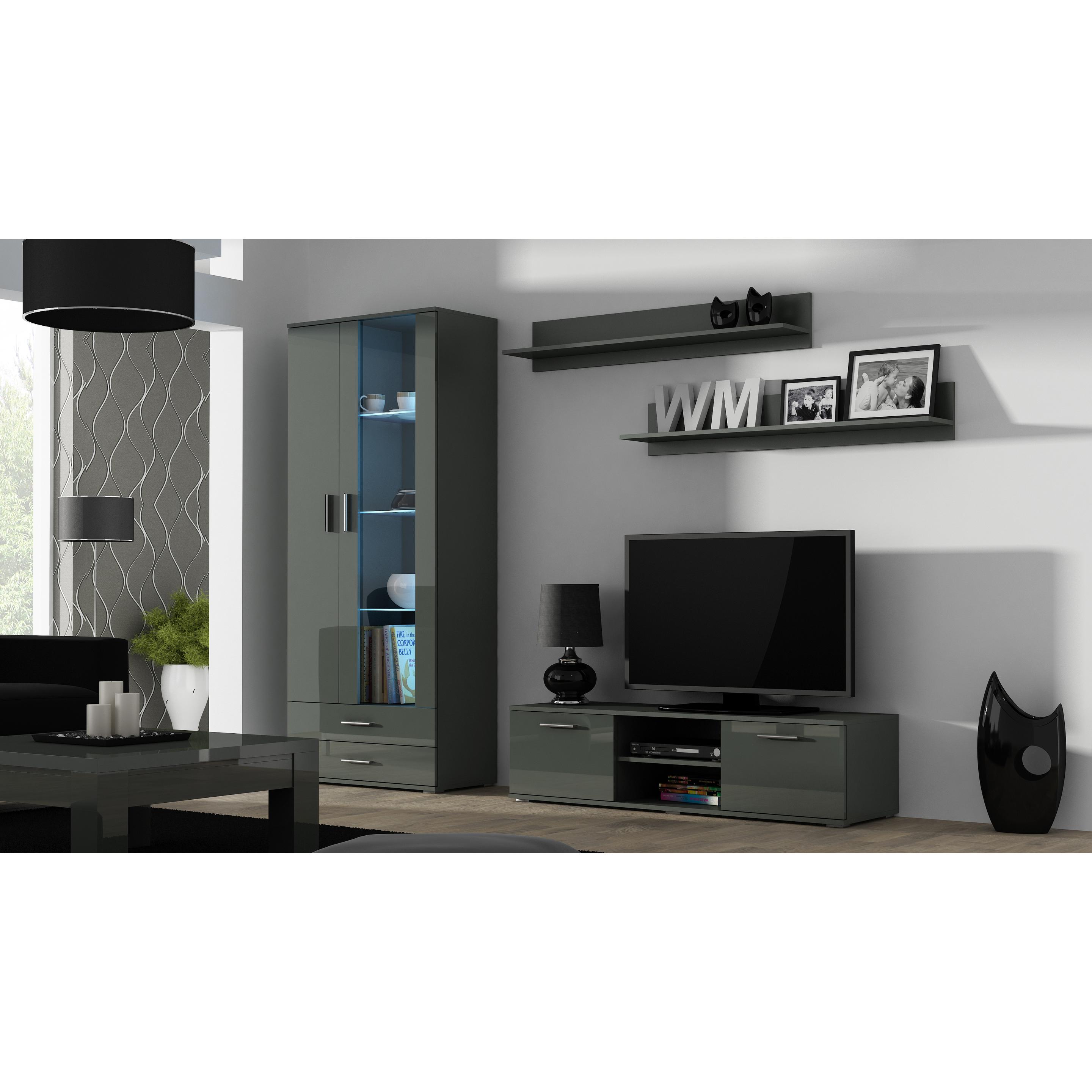 Cama, TV Möbel, SOHORTV140SZ/SZ TV-Ständer & Entertainment-Center 1 Regale