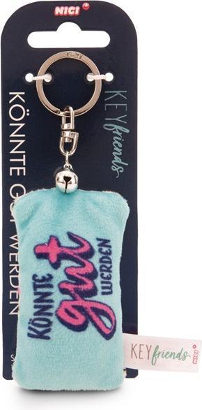 Actual product image Magni NICI Schlüsselanhänger Mini Plüschkissen Könnte gut werden mit Glöckchen 8cm