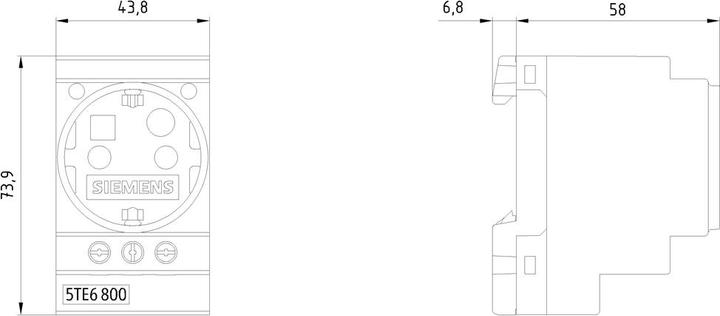 Produktbild Siemens Schuko Socket,16A, ACC TO DIN VDE 0620