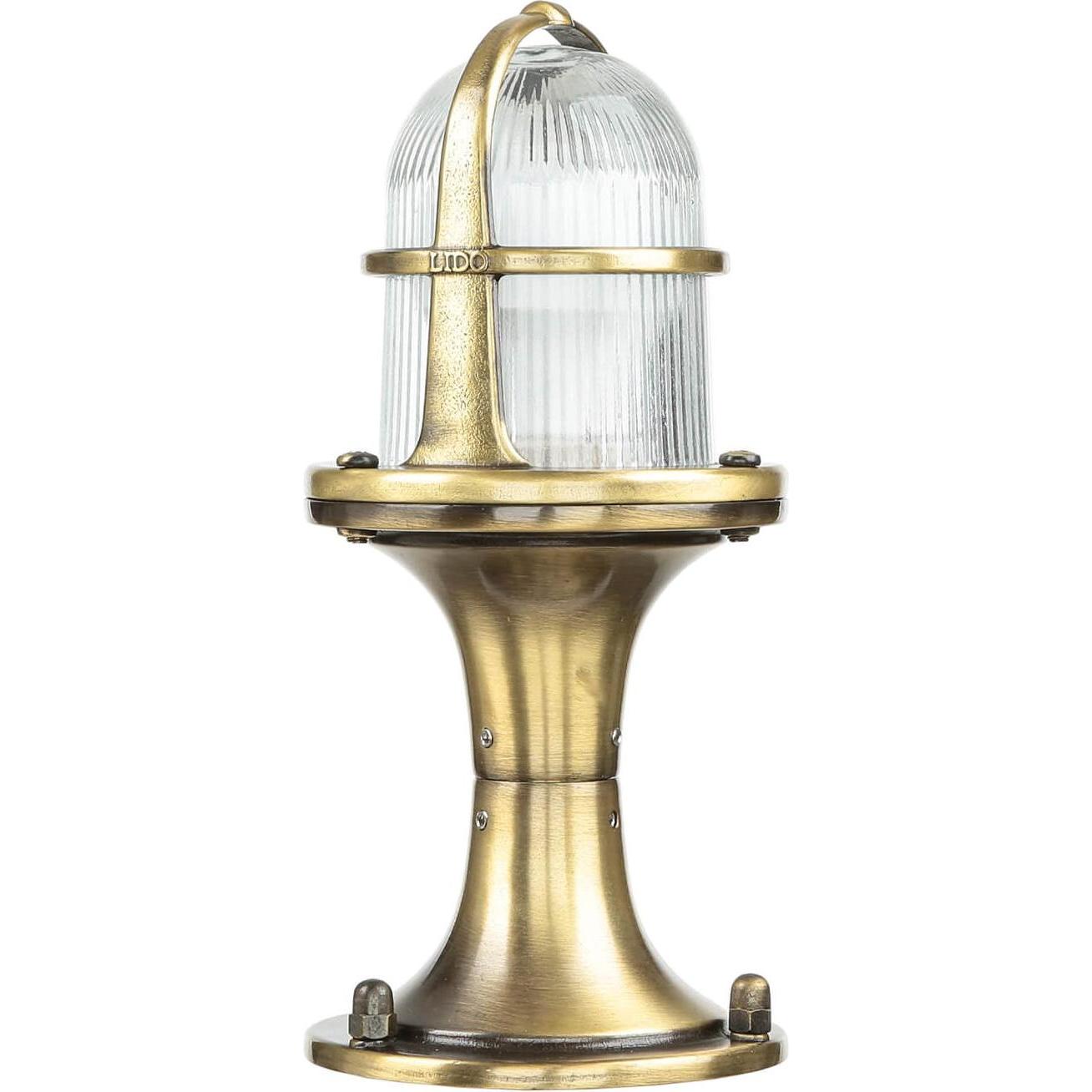 Licht-Erlebnisse, Gartenbeleuchtung, Wandlampe Santorin Messing (E27, IP54)