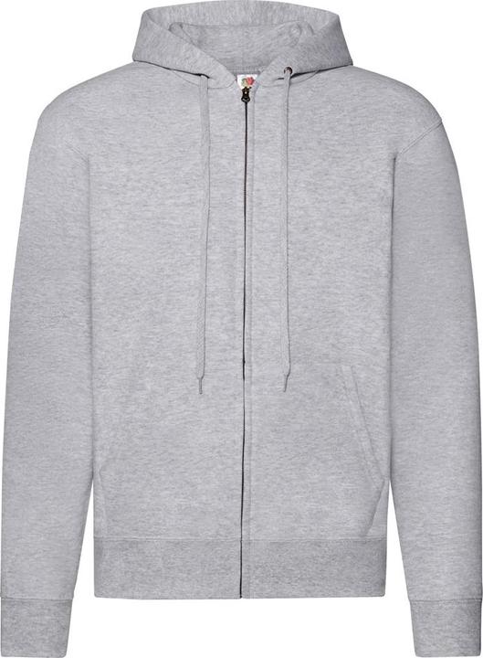 Fruit of the Loom Mens Classic Heather Zipped Hoodie (XL)
