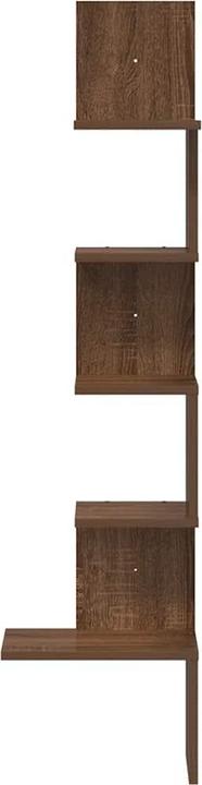 Image du produit vidaXL Wand-Eckregal Braun Eichen-Optik 32x32x127,5 cm Holzwerkstoff