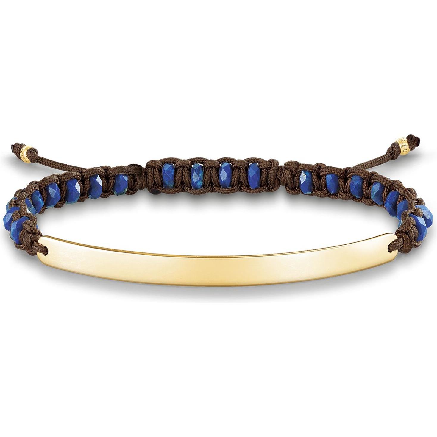 Thomas Sabo, Armschmuck, Armband Blau, (19 cm, Kunststoff, Silber)