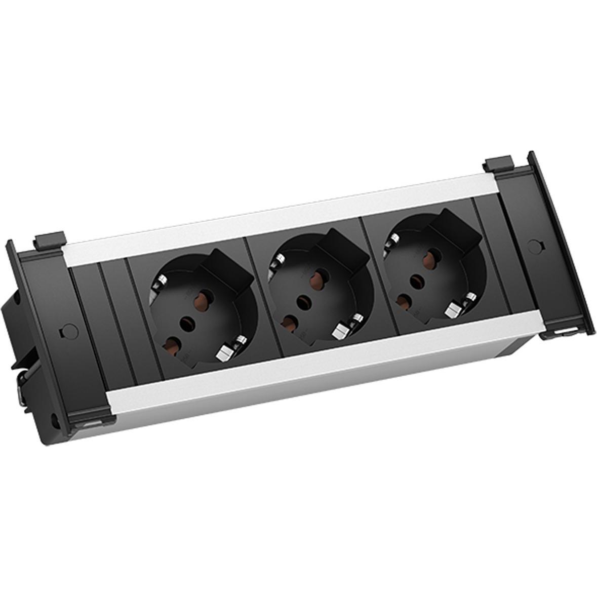 Bachmann, Steckdosenleiste, KAPSA S 3xP40 Strom 2,0m AEH (3 x, CEE 7/7, CEE 7/3, 2 m)