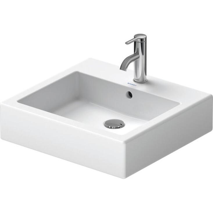 Duravit, Waschbecken, Aufsatzbecken VERO m ÜL HLB 500x470mm geschli 1 HL weiss (470 mm, 500 mm)
