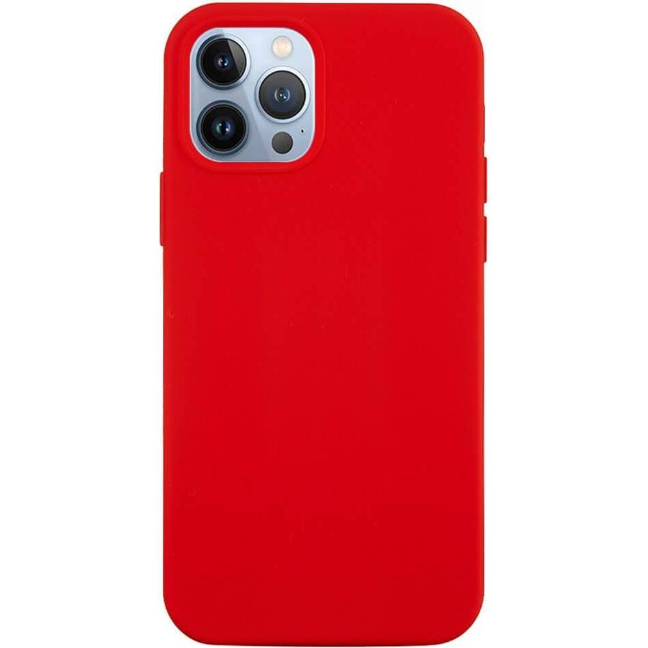Cover-Discount iPhone 15 Pro - Silikon Gummi Hülle rot (Apple iPhone 15 Pro), Smartphone Hülle, Rot