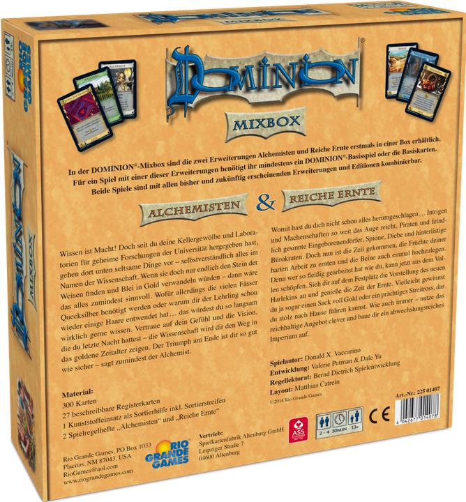 Image du produit Rio Grande Games Dominion : Mixbox - Alchimistes & Rich Harvest (Allemand)