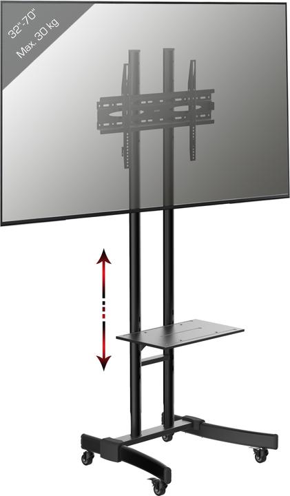 Produktbild VCM TV Standfuss Ständer Alu Glas B-MS 190 (30 kg, 12.60" - 69.69")