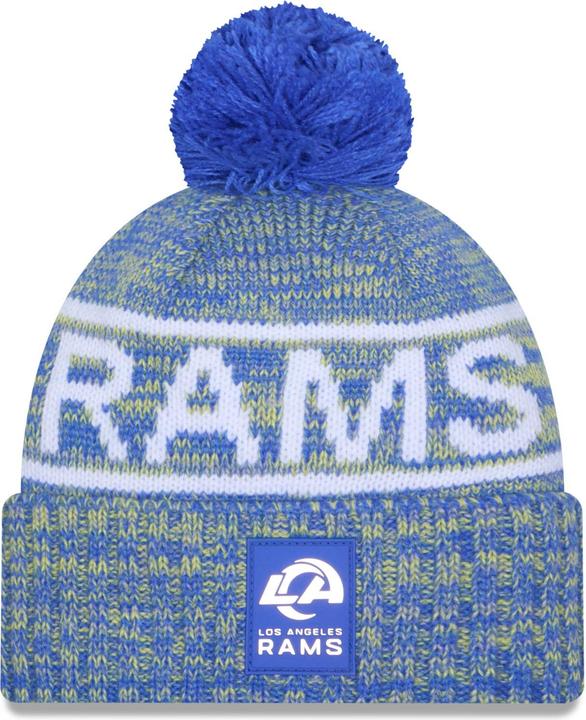 Produktbild New Era Bommel Wintermütze Sideline Los Angeles Rams (One Size)