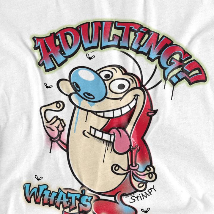 Immagine prodotto Ren & Stimpy Adulting Whats That? Maglietta Adulto Unisex (XL)