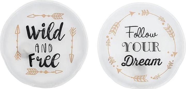 Immagine prodotto G. Wurm Scaldino tascabile con le scritte -Selvaggio e libero- + -Segui il tuo sogno, assortiti