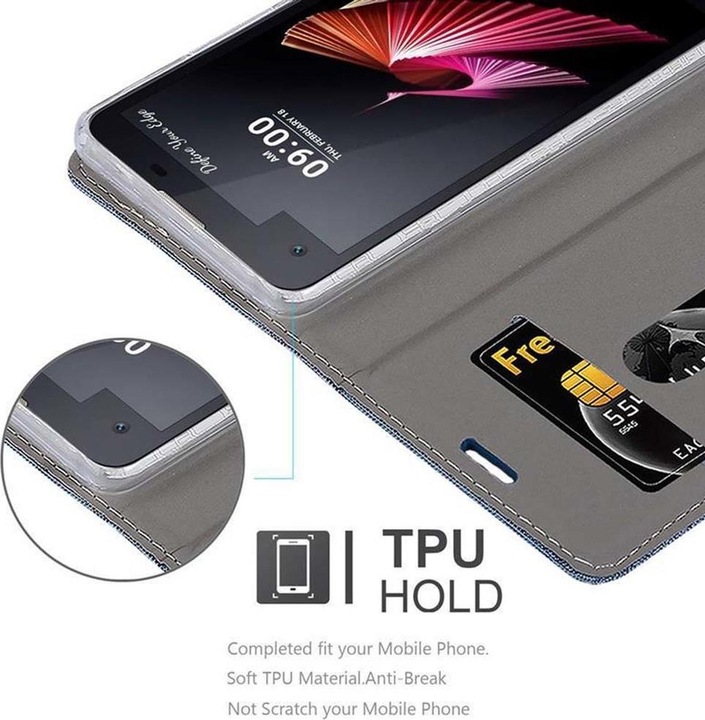 Image du produit Cadorabo Couverture look jeans Book (LG X Screen)