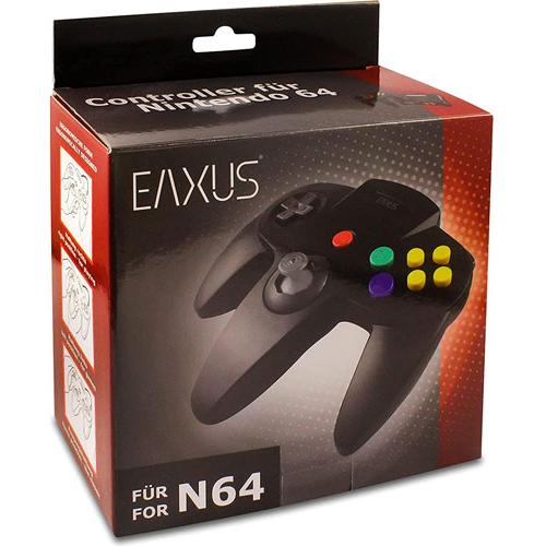 Eaxus N 64 Controller schwarz, Gaming Controller, Schwarz