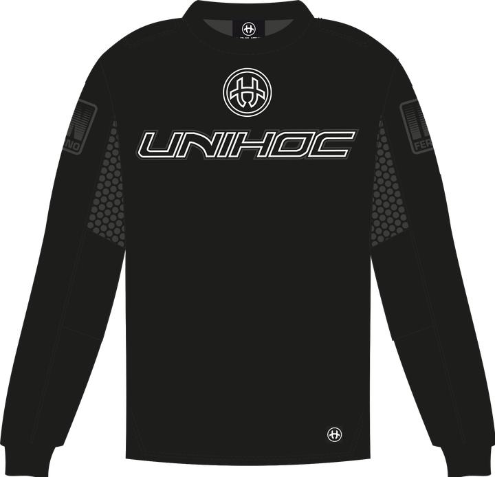 Immagine prodotto Unihoc Goalie Sweater INFERNO all black-XXL (XXL)