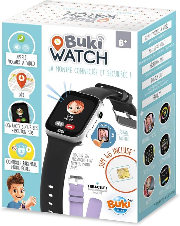 Actual product image Buki Kids Smartwatch with SIM Card Included - Calls, GPS, SOS, Video, Waterproof - Parental Control (30 mm, 4G)