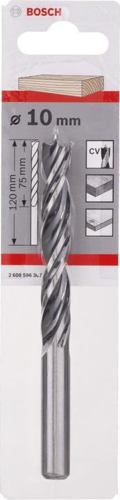 Produktbild Bosch Professional Zubehör Holzspiralbohrer Standard, 10 x 80 x 120 mm, d 10 mm (10 mm)