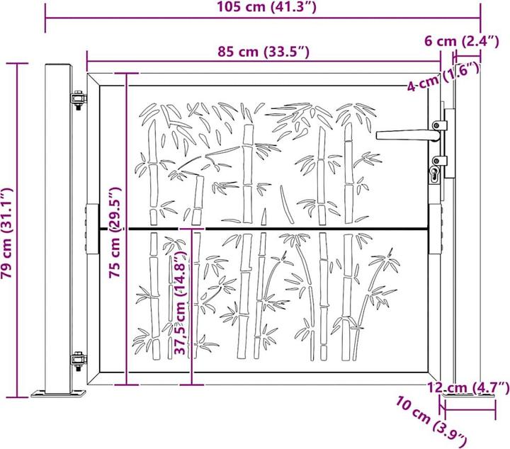 Produktbild vidaXL Gartentor