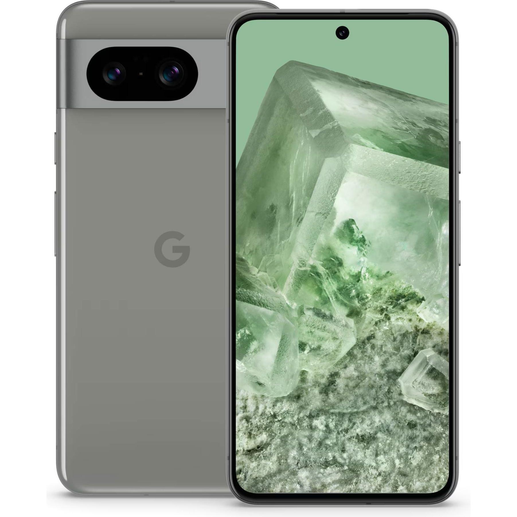 Google Pixel 8 (128 GB, Hazel, 6.20", SIM + eSIM, 50 Mpx, 5G), Smartphone, Grau