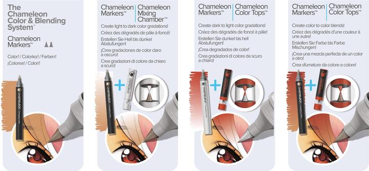 Produktbild Chameleon Aquarellfarbstifte Brushpen Color & Blending Set (6x)