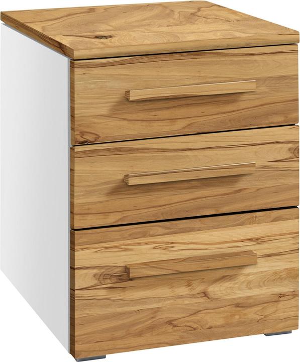 Cassa in MDF: Bianco / Frontale, Oliato, Top: Faggio selvatico naturale