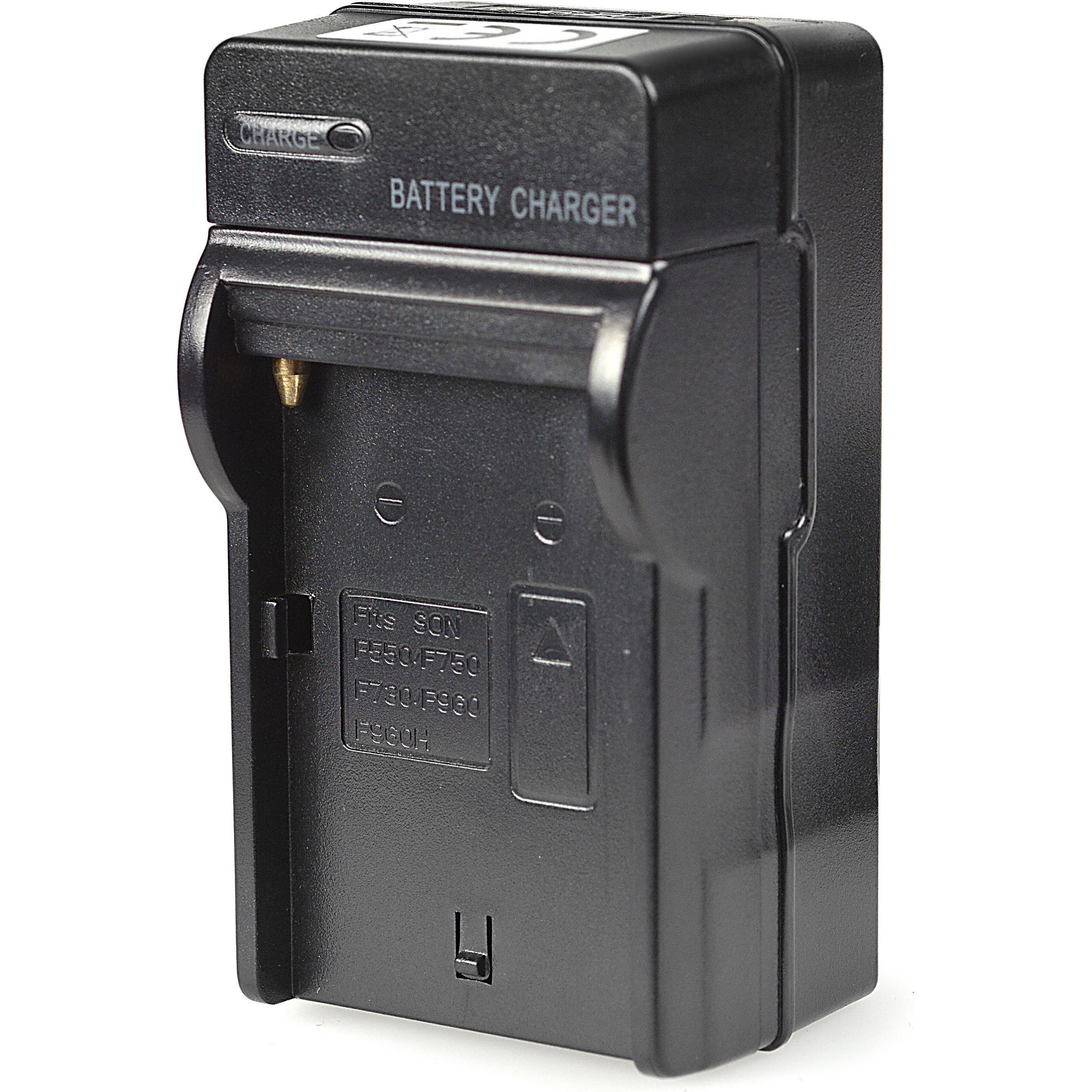 Kaiser Fototechnik Caricabatterie NP-F550 (Caricabatterie per fotocamere), Alimentatore fotocamera, Nero