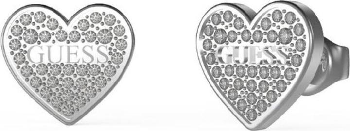 Guess Romantic Studs Party Crystal Steel Earrings JUBE02173JWRHT/U (Edelstahl)