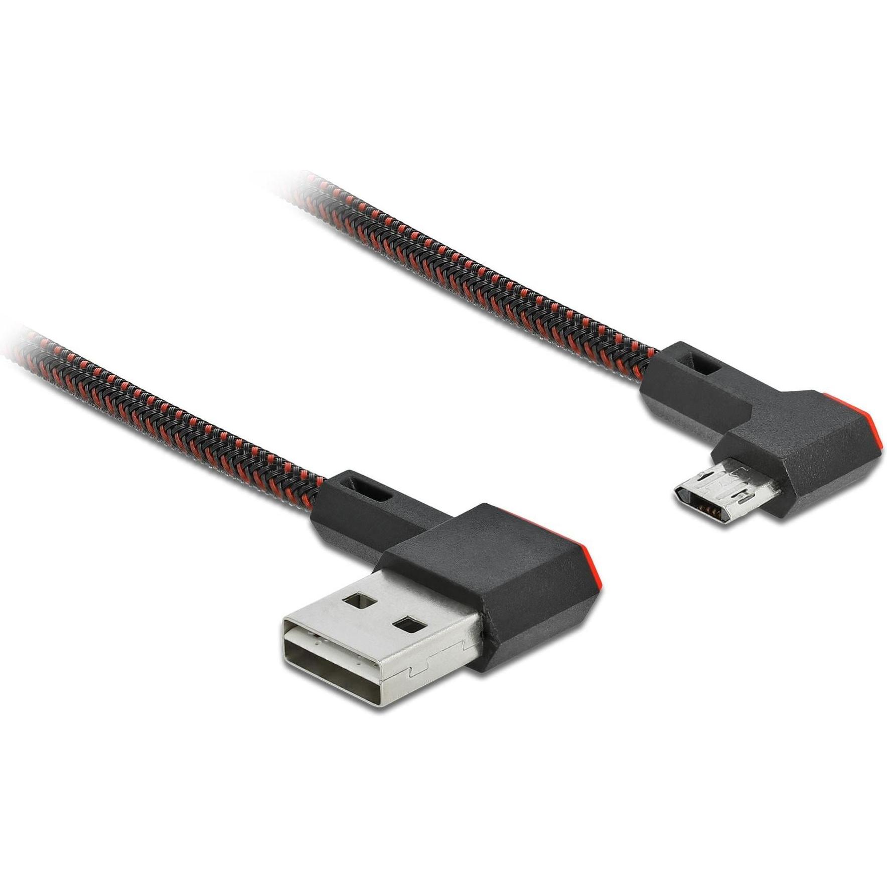 Delock USB A – USB Micro B (0.50 m, USB 2.0), USB Kabel