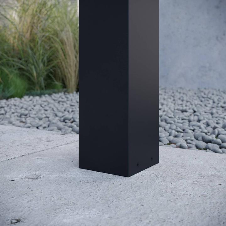 Actual product image Lucande Kiran Outdoor Garden Light w/Sensor H100 Graphite (E27, IP44)