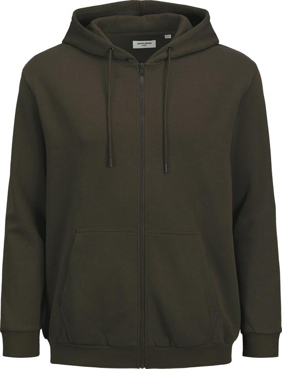 Actual product image Jack & Jones Jjebradley Sweat Zip Hood Noos Pls (6XL)