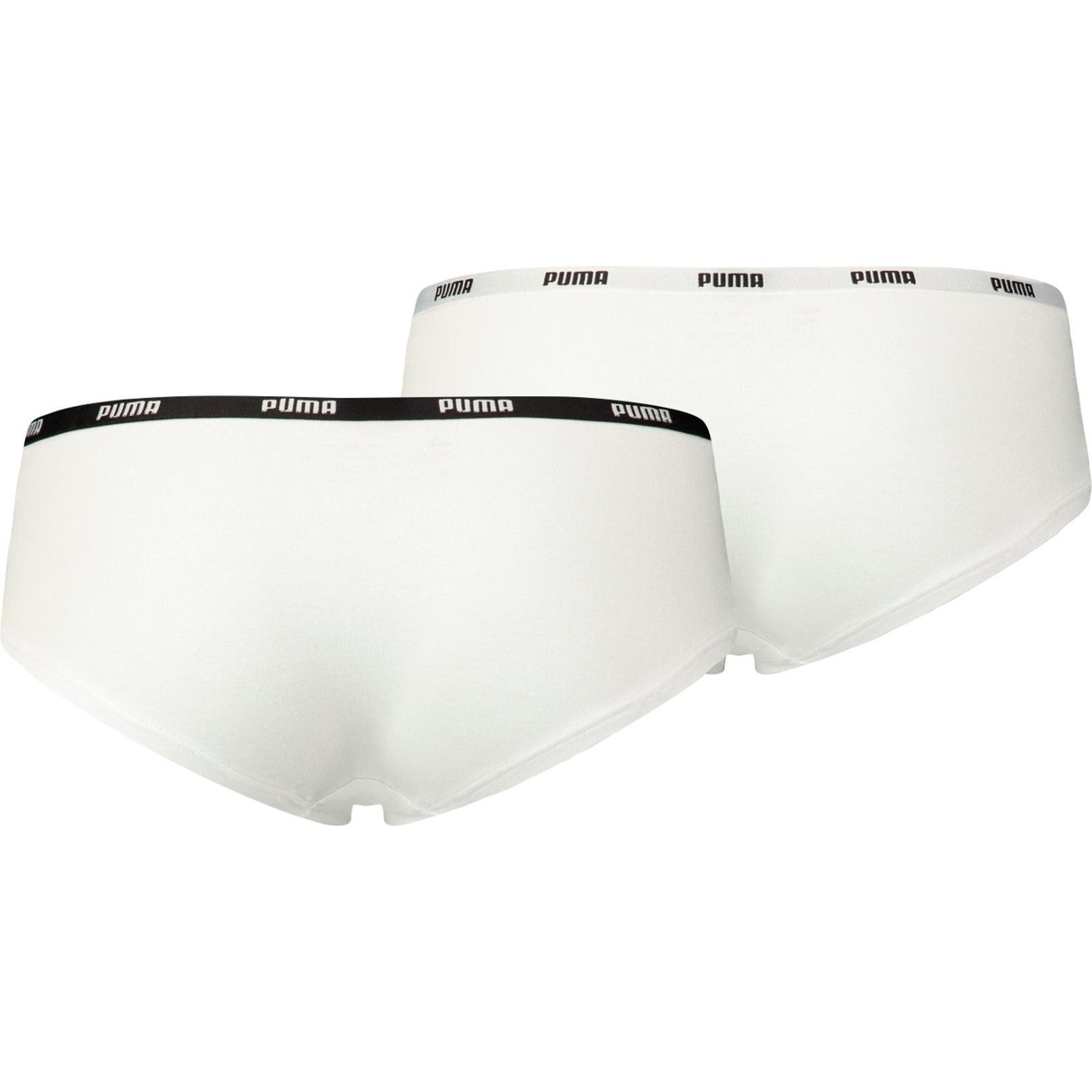 Thumbnail - Puma, Damen, Unterhosen, Women Hipster 2p Pack, Weiss, (XS, 2er Pack)
