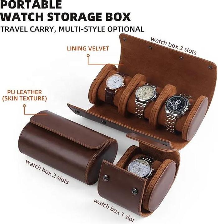 Produktbild PhoneLook Luxuriöse und hochwertige Uhren Aufbewahrungs Box und weichem Uhrenkissen 1 Uhr