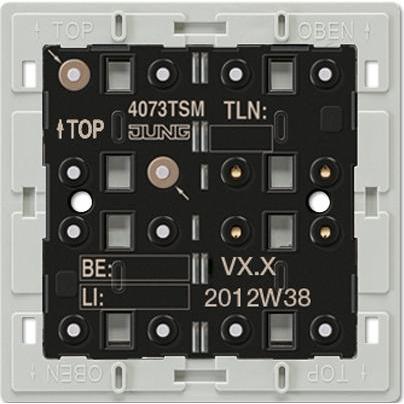 JUNG, Zubehör Schalterprogramm, Tastsensor KNX UP 6f 6pkt inkl.Ankoppl 4073TSM