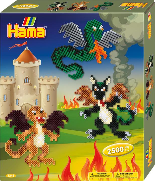 Actual product image Hama Perlen Ironing beads set Midi G1013245-0 Dragon