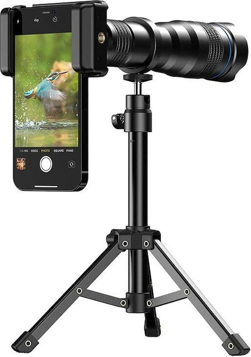 Apexel 36X camera lens APL-36XJJ020 with tripod (black)