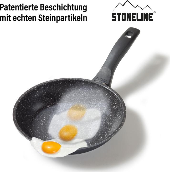 Produktbild Stoneline Pan 6840 Frying, Diameter 20 cm, Suitable for induction hob, Fixed handle, Anthracite (Bratpfanne, Aluminium, 20 x 8 cm)