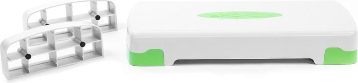 Image du produit Spokey Basic IV Dviejų pakopų aerobikos stepas, baltos ir žalios spalvos, 920946